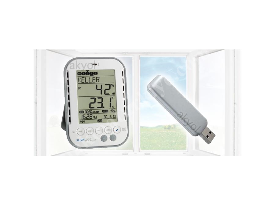 Sıcaklık Ve Nem Kayıt Cihazı Klimalogg Tfa 30-3039