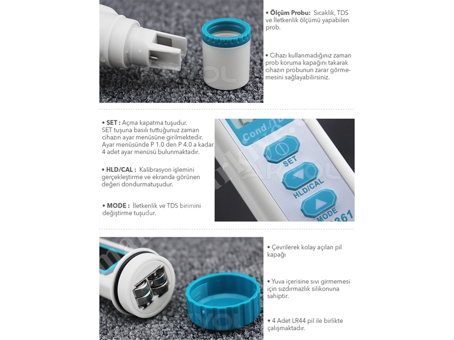 Sıcaklık Ölçü ve Test Aleti Az Instruments