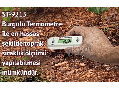 Termometre Donmuş Ürünler İçin Burgulu Batırmalı St-9215 - 3