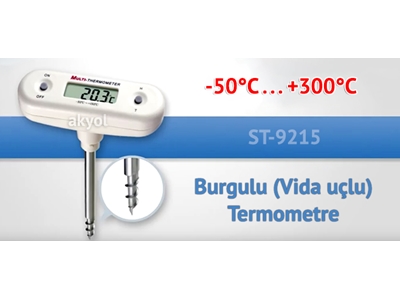 Termometre Donmuş Ürünler İçin Burgulu Batırmalı St-9215 - 2