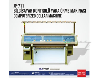 JP 711 Bilgisayar Kontrollü Yaka Örme Makinası  - 0