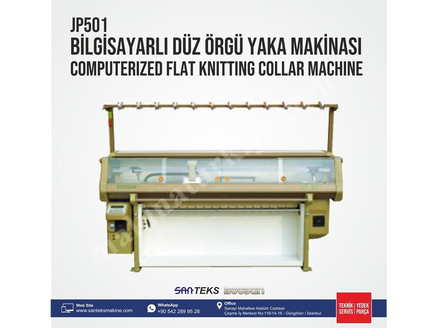 JP501 Yaka Örme Makinası Bilgisayarlı 