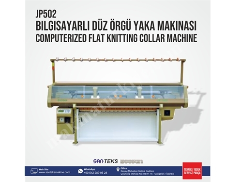 JP502 Yaka Örme Makinası Bilgisayarlı 