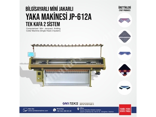 JP612A Likra Sistemli Yaka Örme Makinası 