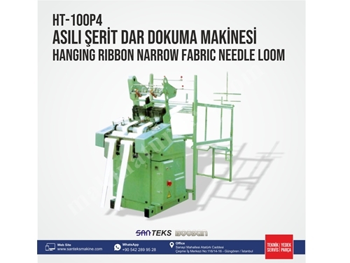 HT 100P4 Asılı Şerit Dar Dokuma Makinesi 