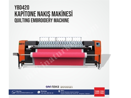 SANTEKS 15 Tekli Yatay Kapitone Makinası 