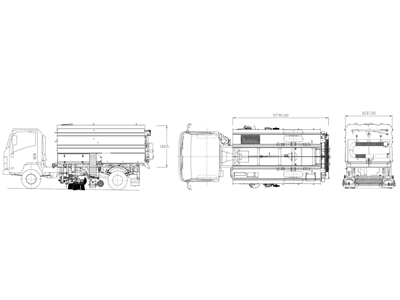 9,5 m³ Vakumlu Yol Süpürme Aracı - 5
