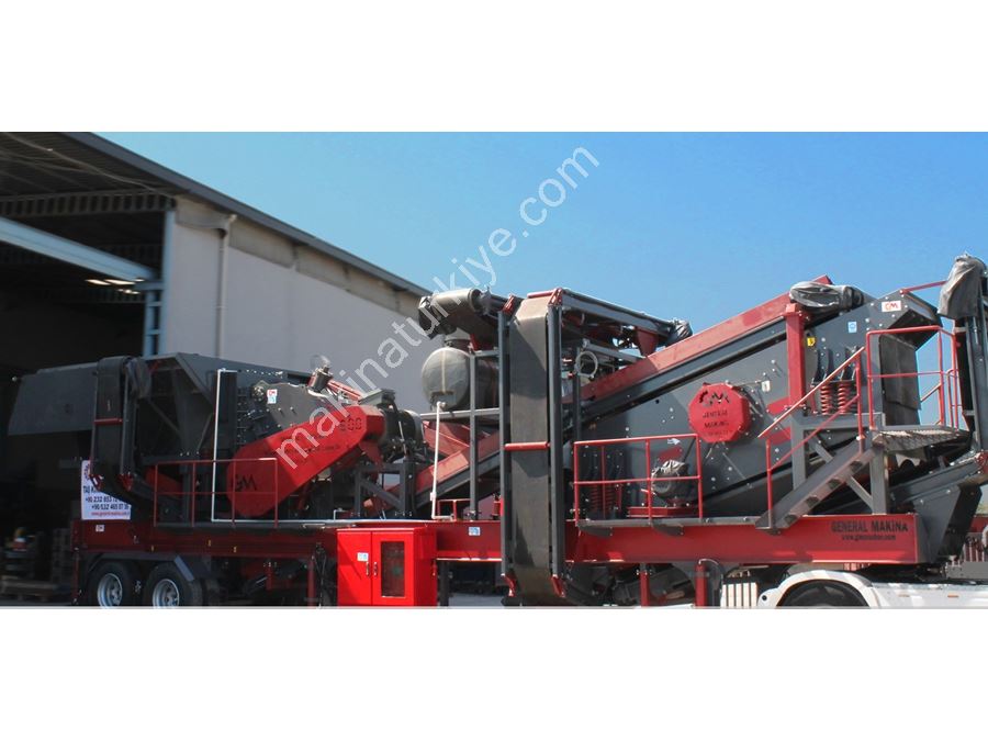 80-120 T/S Mobile Steinbrech- und Siebanlage