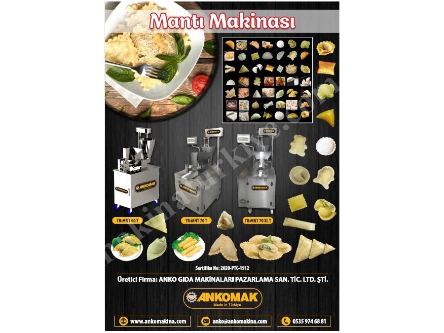 70-100 Kg / Saatte Mantı Üretim Makinası