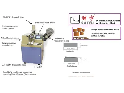 CY 828 Etikettenschneide- und Faltmaschine