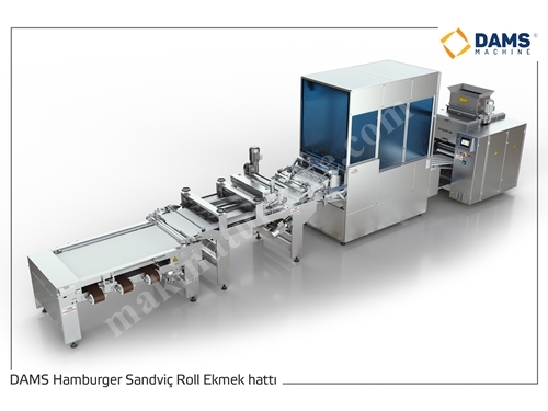 DAMS Hamburger Sandviç Roll Ekmek Üretim Hattı / DHSR-75