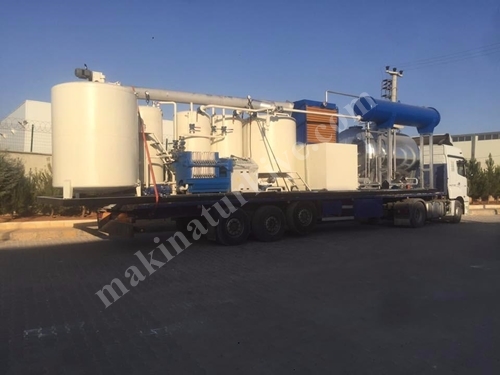 5000 Liter Mobile Waste Oil Recycling Plant Installation