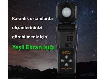 0 ~ 200.000 Lux Işık Ölçer Lüksmetre - 9