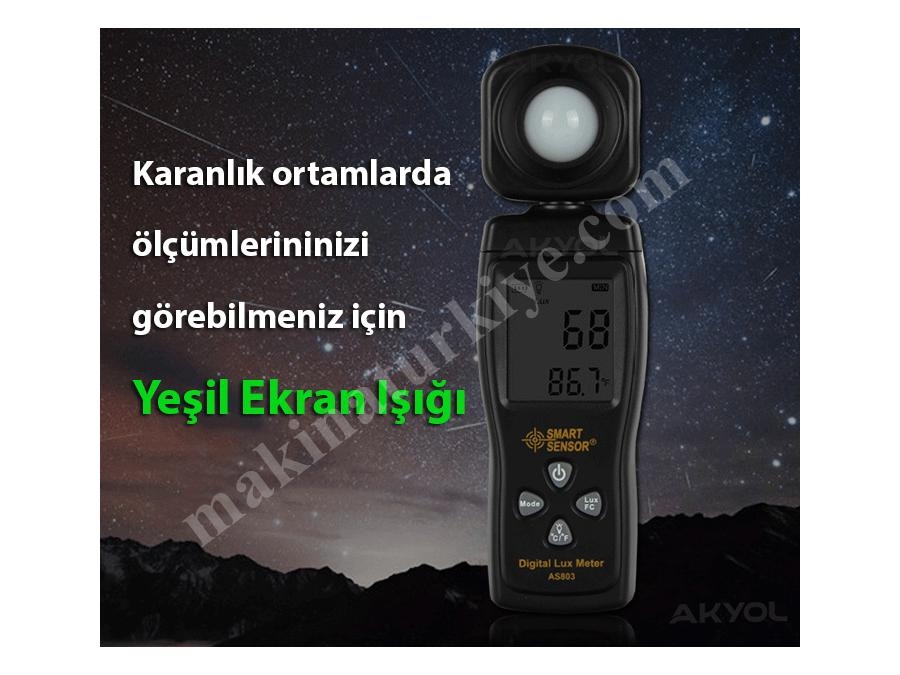 0 ~ 200.000 Lux Işık Ölçer Lüksmetre