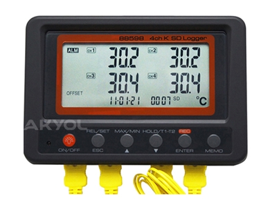Sıcaklık Ölçüm Kayıt Cihazı -50ºc +400ºc K Tipi 4 Kanallı - 3