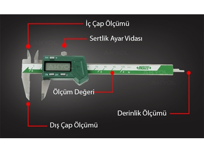0-100 Mm Dijital Kumpas Mini Model - 4