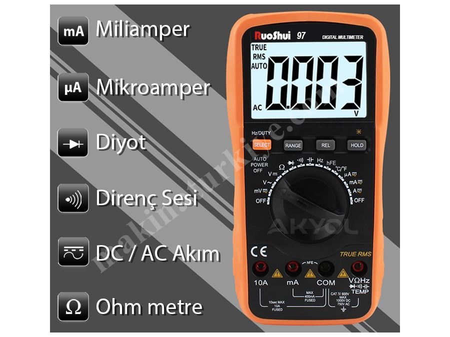 Dijital Multimetre Avometre