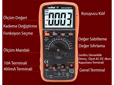 Dijital Multimetre Avometre - 4