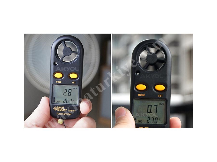 Rüzgar Hızı Ve Sıcaklık Ölçer Anemometre
