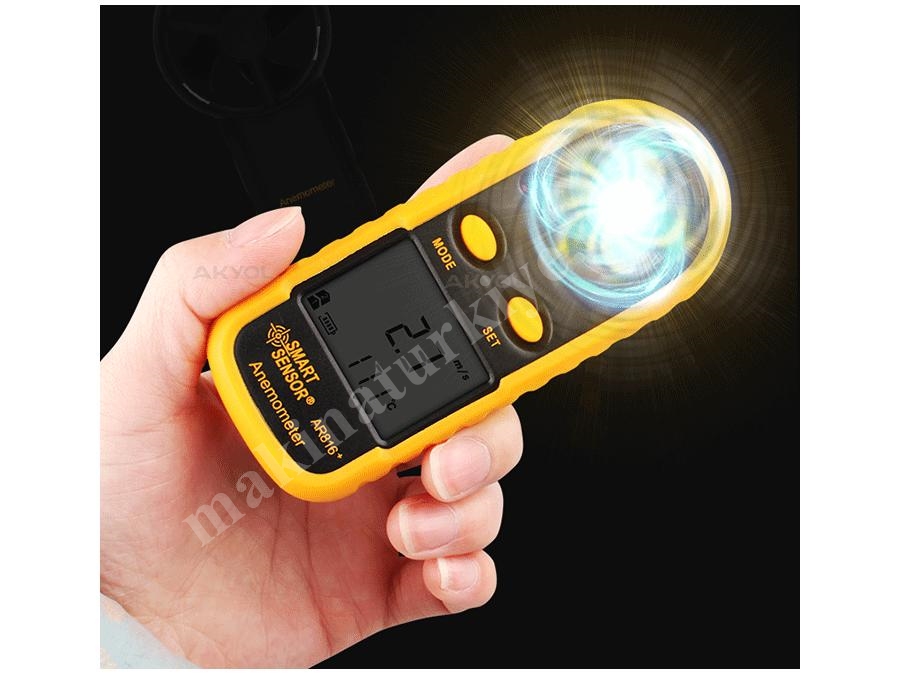 Rüzgar Hızı Ve Sıcaklık Ölçer Anemometre