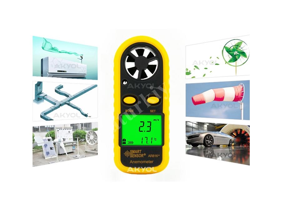 Rüzgar Hızı Ve Sıcaklık Ölçer Anemometre