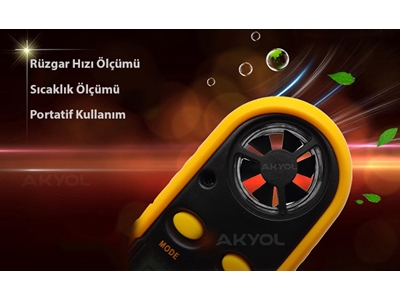 Rüzgar Hızı Ve Sıcaklık Ölçer Anemometre - 6