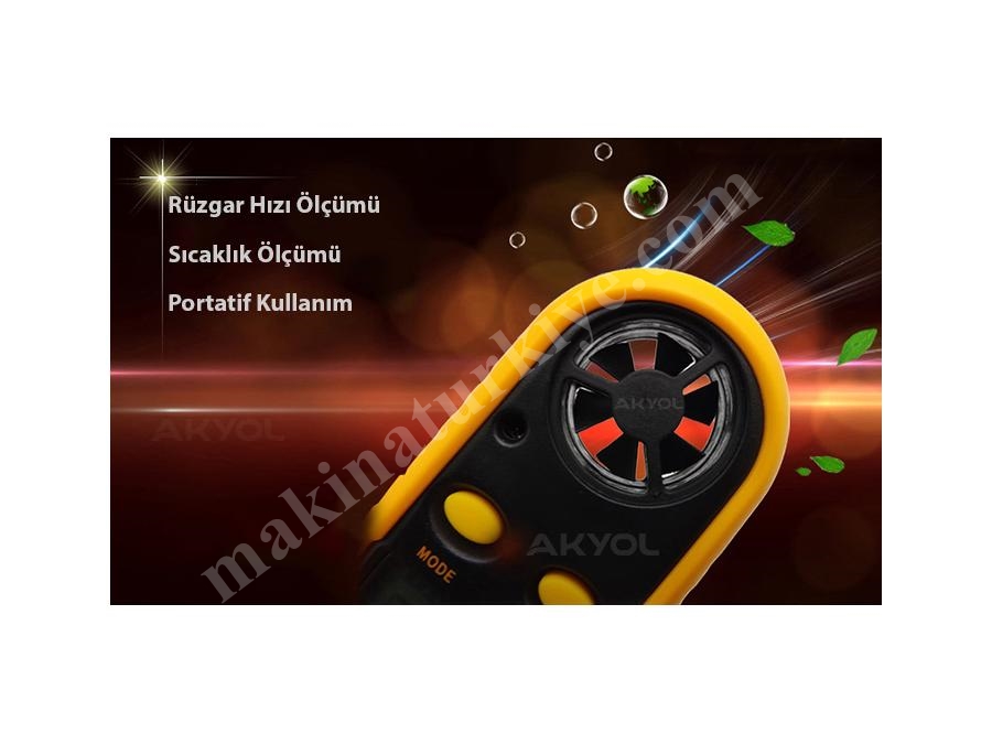 Rüzgar Hızı Ve Sıcaklık Ölçer Anemometre