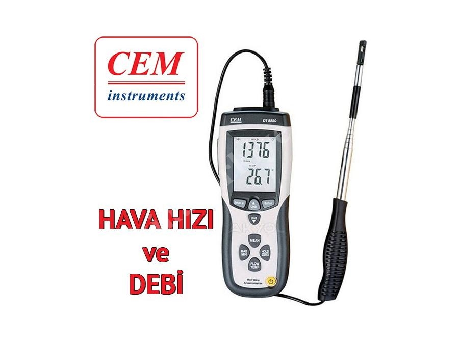 Teleskobik Problu Kızgın Tel Hava Hızı, Debisi ve Sıcaklık Ölçer