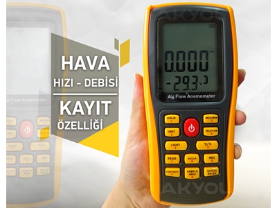 Hava Hızı Hava Debisi Ve Kayıt Cihazı - 5