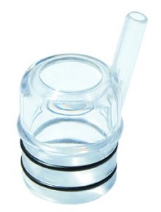 Tube clair en plastique pour étui de tétine de traite - 0