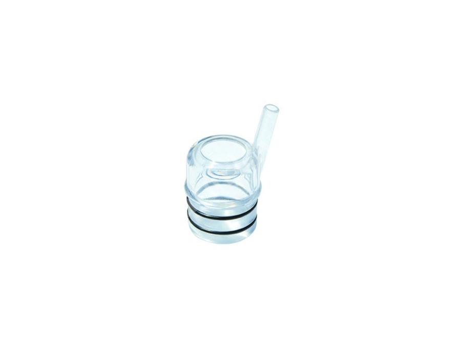 Tube clair en plastique pour étui de tétine de traite