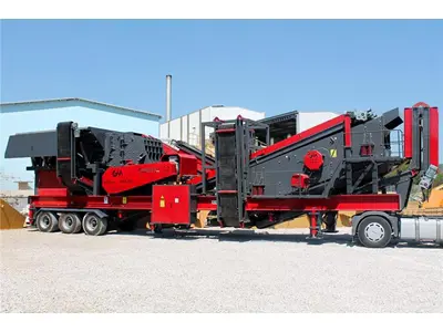 250-Tonnen-Mobile-Steinbrech-und-Siebanlage