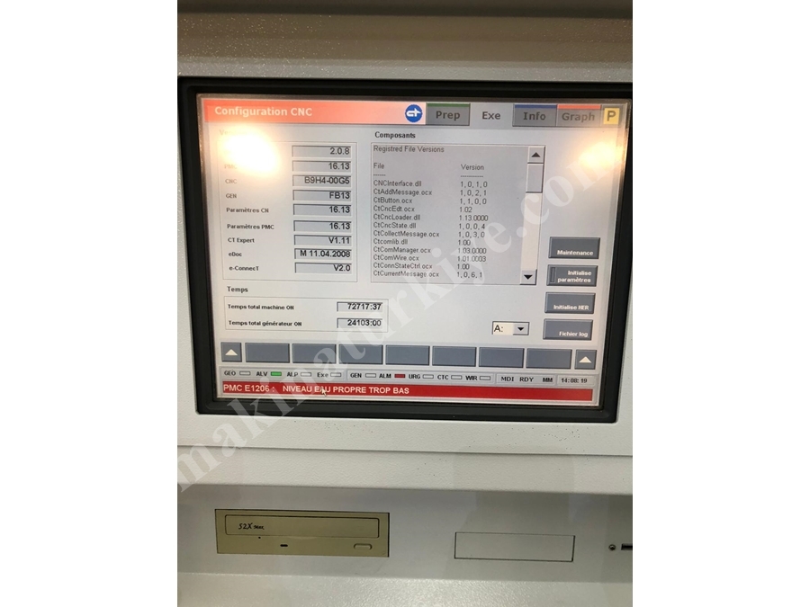 Havuzlu Cnc Tel Erezyon 2007 Model Fı 640 Cc