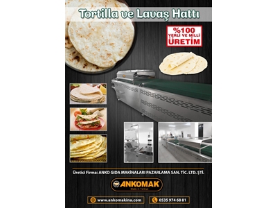 1500 pieces / Hour (Mexican Tortilla) Tortilla Wrap Line