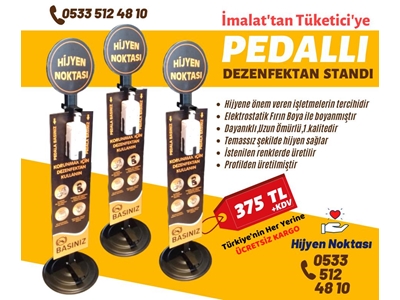 İmalattan Pedallı Dezenfektan Makinesi Almak İstiyorum - 1