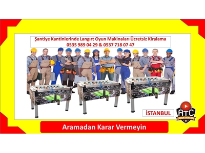 Şantiyelere Şirketlere Fabrikalara Langırt Kiralama Fiyatları - 0