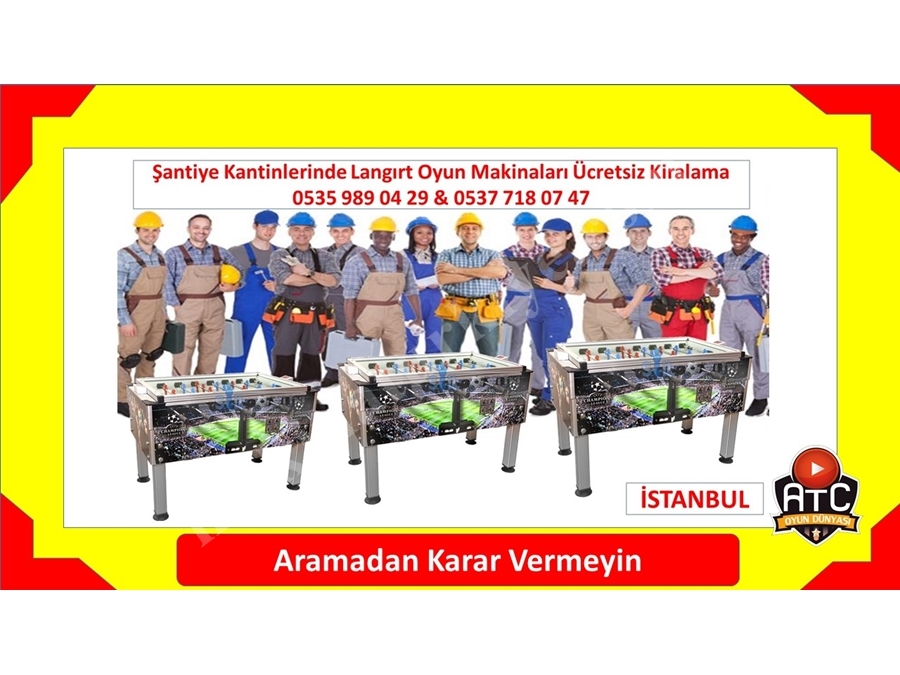 Şantiyelere Şirketlere Fabrikalara Langırt Kiralama Fiyatları