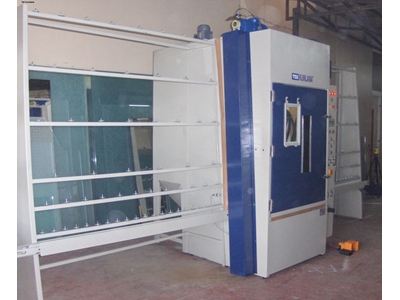 Otomatik Düz Cam Kumlama Kabini - 0