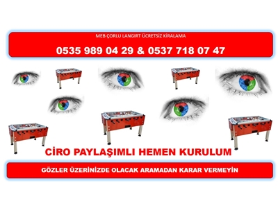 Langırt Masası Ciro Paylaşımlı Kiralama İstanbul - 9