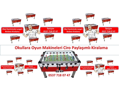 Langırt Masası Ciro Paylaşımlı Kiralama İstanbul - 5