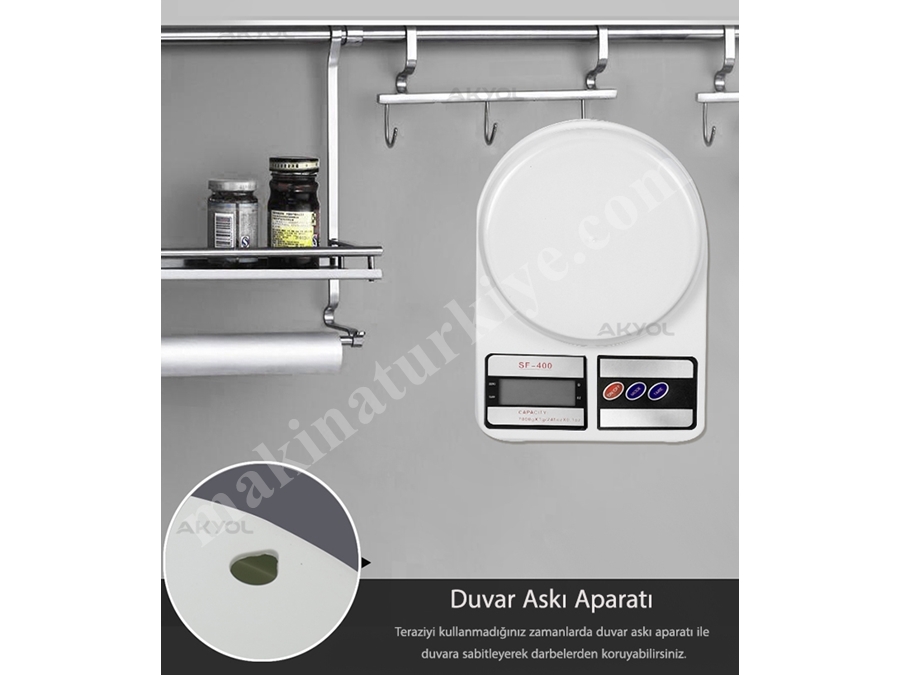 7 Kg Dijital Hassas Mutfak Terazisi Sf400-7