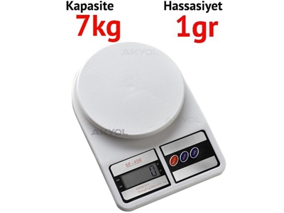 7 Kg Dijital Hassas Mutfak Terazisi Sf400-7 - 0