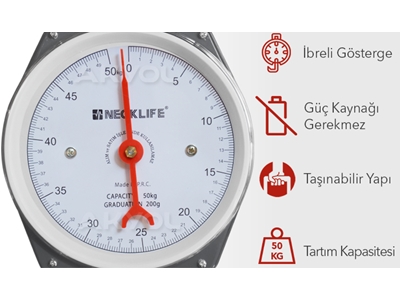 50 Kg İbreli Askı Terazi 005 Askı - 1