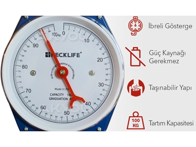 100 Kg İbreli Askı Terazi - 4