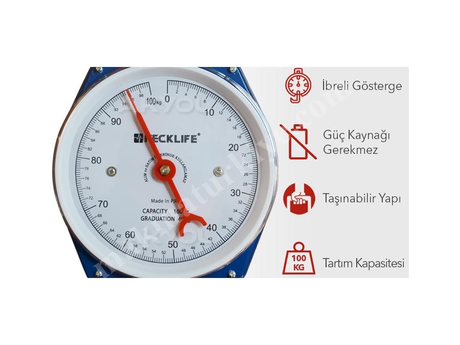 100 Kg İbreli Askı Terazi