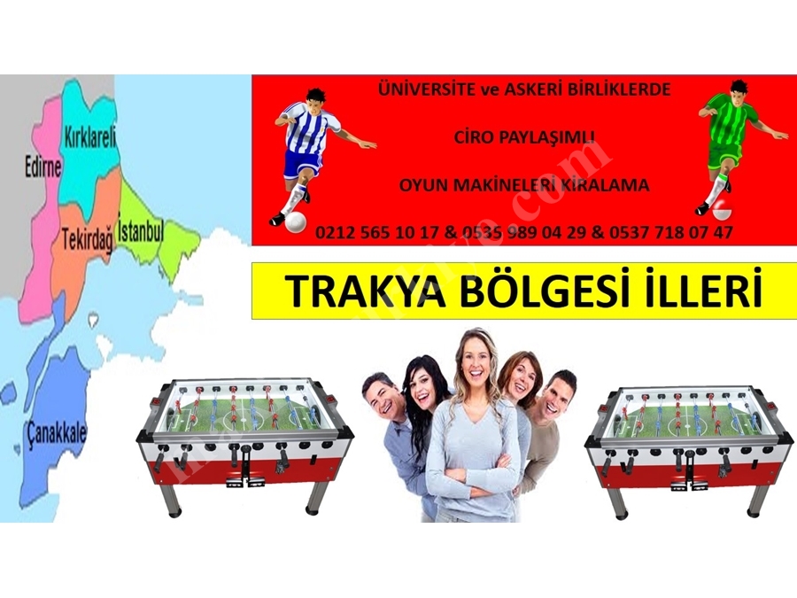 Ticari Oyun Makineleri Kiralama İstanbul Ciro Paylaşımlı