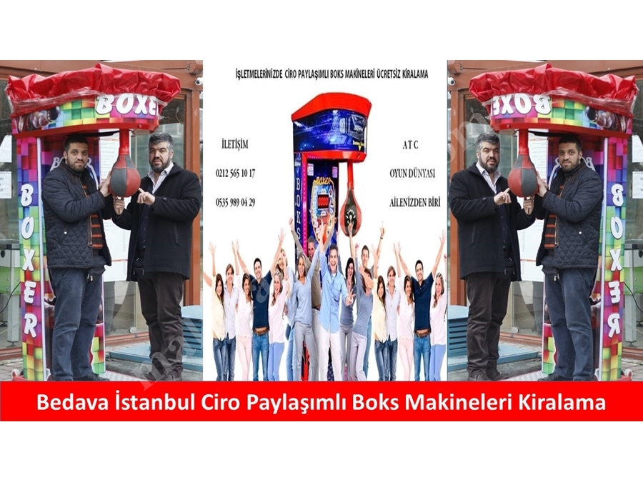 Jetonlu Oyun Makineleri Kiralama Fiyatları Boks Kiralama İşi