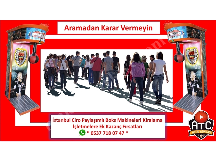 Jetonlu Oyun Makineleri Kiralama Fiyatları Boks Kiralama İşi