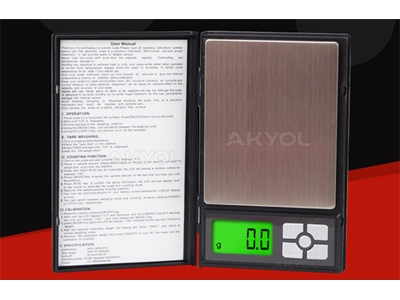 2000 Gr Notebook Kapaklı Cep Terazisi - 6