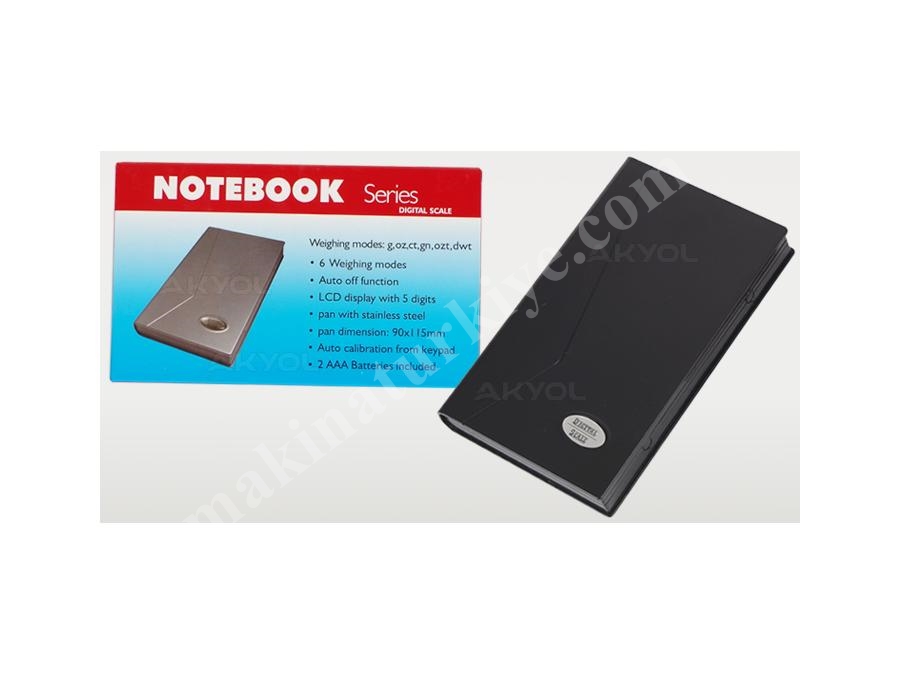 2000 Gr Notebook Kapaklı Cep Terazisi